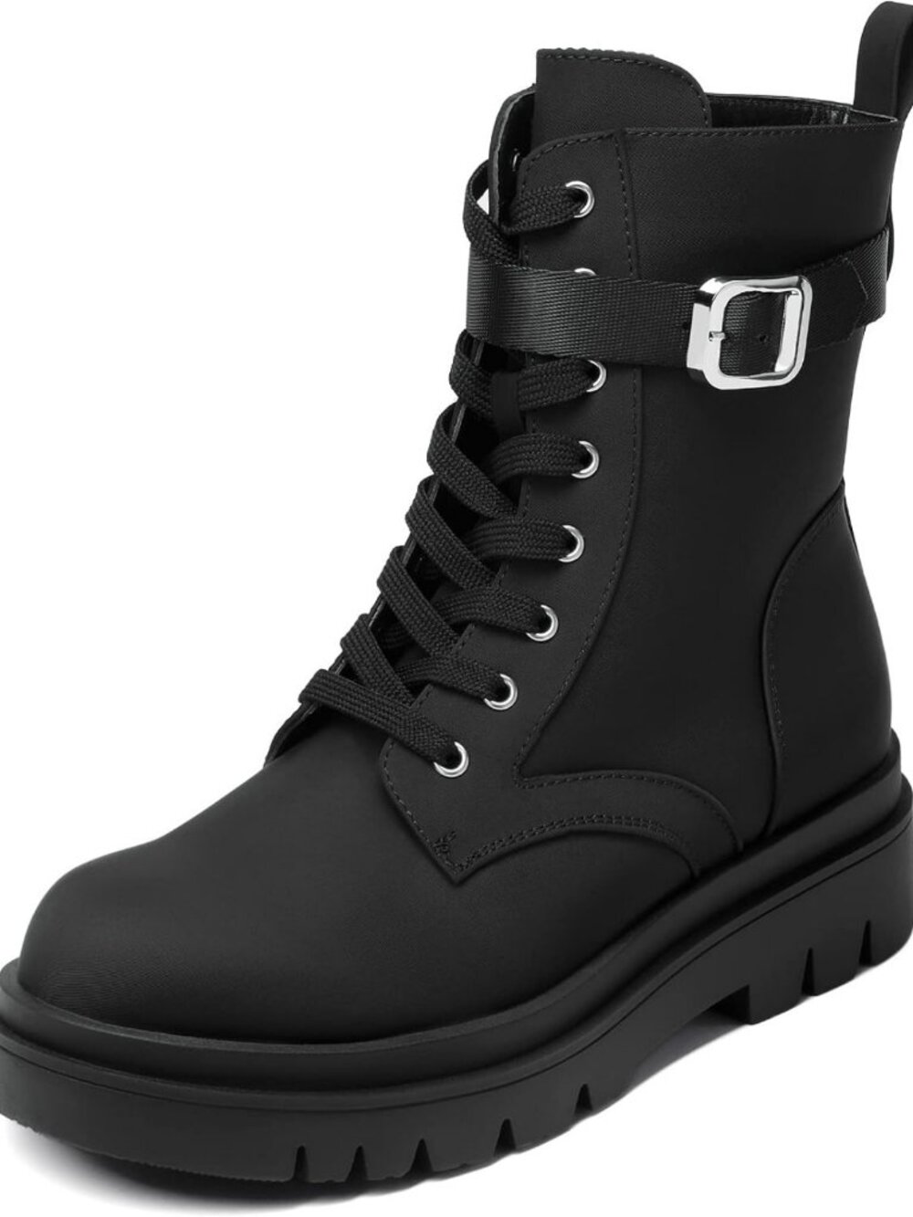Stylish Women's Combat Platform Boots - Trendy, Durable, Chic Footwear